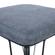 Millard Leather Bar Stool With Metal Frame, Peacock Blue by LeisureMod