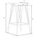 Millard Leather Bar Stool With Metal Frame, Peacock Blue by LeisureMod