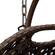 Mendoza Dark Brown Wicker Hanging 2 Person Egg Swing Chair - Light Green by LeisureMod
