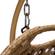 Mendoza Light Brown Wicker Hanging 2 Person Egg Swing Chair - Beige by LeisureMod