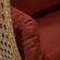 Mendoza Light Brown Wicker Hanging 2 Person Egg Swing Chair - Cherry by LeisureMod