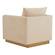 Nervo Velvet Accent Armchair w/Gold Frame - Beige by LeisureMod
