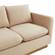 Nervo Modern Mid-Century Upholstered Velvet Sofa w/Gold Frame - Beige by LeisureMod