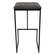 Quincy Grey Leather Bar Stools w/Metal Frame - Set of 2 by LeisureMod