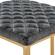 Quincy Leather Bar Stools w/Gold Metal Frame, Grey - Set of 2 by LeisureMod