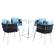 Spencer Modern Grey Rope Outdoor Patio Dining Chair w/Cushions by LeisureMod