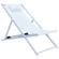 Sunset White Orange Outdoor Sling Lounge Chair w/Headrest Cushion by LeisureMod