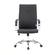 Sonora Black Modern High-Back Tall Adjustable Height Leather Conference Office Chair w/Tilt & 360 Degree Swivel by Leisuremod