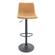 Tilbury Modern Adjustable Bar Stool w/Footrest & 360-Degree Swivel - Light Brown, (Set of 2) by LeisureMod