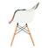 Willow Multi-Colored Patchwork Fabric Eiffel Accent Chair by LeisureMod