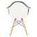 Willow Multi-Colored Patchwork Fabric Eiffel Accent Chair by LeisureMod