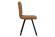 Wesley Modern Leather Dining Chair With Metal Legs, Light Brown by LeisureMod