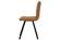 Wesley Modern Leather Dining Chair With Metal Legs, Light Brown by LeisureMod