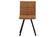 Wesley Modern Leather Dining Chair With Metal Legs, Light Brown by LeisureMod
