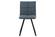 Wesley Modern Leather Dining Chair With Metal Legs, Peacock Blue by LeisureMod