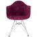 Willow Velvet Eiffel Metal Base Accent Chair Set of 4, Purple by LeisureMod