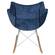 Willow Velvet Eiffel Base Rocking Chair, Navy Blue by LeisureMod
