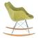 Willow Velvet Eiffel Base Rocking Chair, Lemon Green by LeisureMod