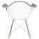 Wilson Velvet Eiffel Base Rocking Chair, Cloudy Gray by LeisureMod