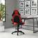 Omaha Red Faux Leather Gaming Chair by Lifestyle Solutions