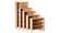 Luna 72 Inch Bookcase Natural by Comfort Pure