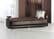Luna Chocolate Convertible Sofa Bed by Bellona