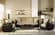 Luna Fulya Brown Sofa, Love & Chair Set by Bellona