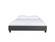 Naples Platform Bed Dark Gray by Lifestyle Solutions