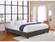 Naples Platform Bed Dark Gray by Lifestyle Solutions