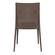 Weave Mace Brown Armless Dining Chair (Set of 4) by LeisureMod