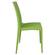 Weave Mace Lime Green Armless Dining Chair by LeisureMod