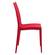Weave Mace Red Armless Dining Chair (Set of 2) by LeisureMod
