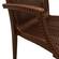 Weave Mace Brown Chair w/Arms (Set of 2) by LeisureMod