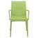 Weave Mace Green Chair w/Arms by LeisureMod