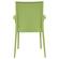 Weave Mace Green Chair w/Arms by LeisureMod