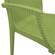 Weave Mace Green Chair w/Arms (Set of 4) by LeisureMod