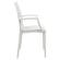 Weave Mace White Chair w/Arms by LeisureMod