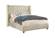 Aiden Cream Velvet Bed by Meridian Furniture