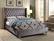 Aiden Grey Velvet Bed by Meridian Furniture