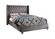 Aiden Grey Velvet Bed by Meridian Furniture