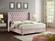 Aiden Pink Velvet Bed by Meridian Furniture