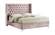 Aiden Pink Velvet Bed by Meridian Furniture