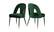 Akoya Green Velvet Dining Chairs (Set of 2) by Meridian Furniture