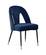 Akoya Navy Blue Velvet Dining Chairs (Set of 2) by Meridian Furniture