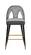 Akoya Grey Velvet Counter Stool (Set of 2) by Meridian Furniture