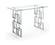 Alexis Chrome Top Glass Console Table by Meridian Furniture