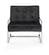 Alexis Black Velvet Accent Chair by Meridian Furniture