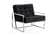 Alexis Black Velvet Accent Chair by Meridian Furniture