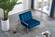 Alexis Navy Blue Velvet Accent Chair by Meridian Furniture