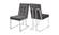 Alexis Grey Velvet Dining Chairs (Set of 2) by Meridian Furniture